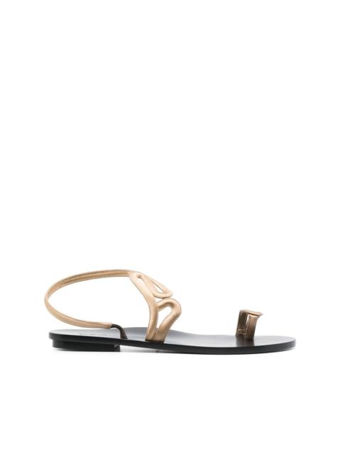 GIORGIO ARMANI wrap-design sandals
