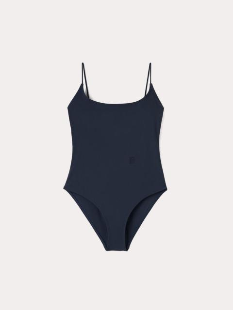 Square neck swimsuit dark navy