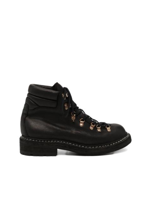 Guidi lace-fastening ankle boots