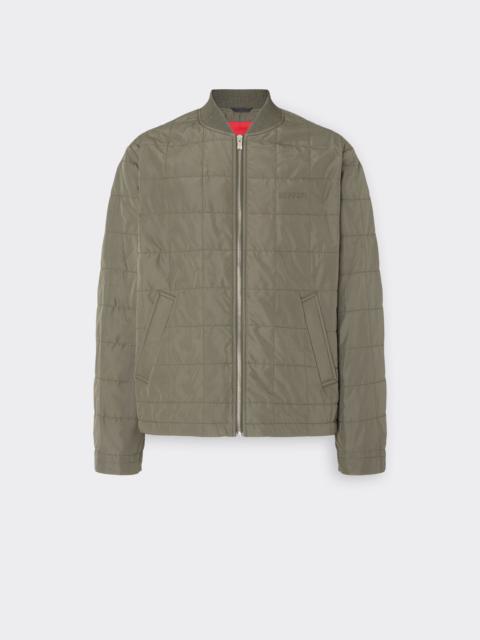 Ferrari Technical Nylon Bomber Jacket with 7x7 Check