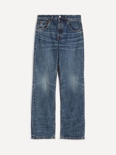 JEANERICA Kyoto Droit Jeans in Dark-Blue Righe