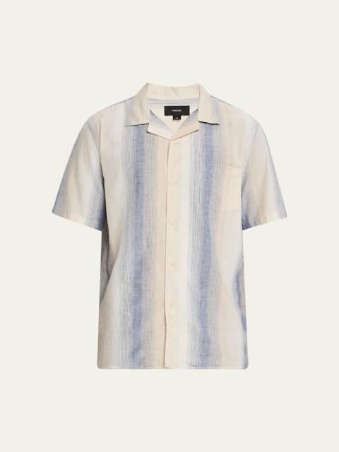 Vince Men's Striped Cabana Shirt