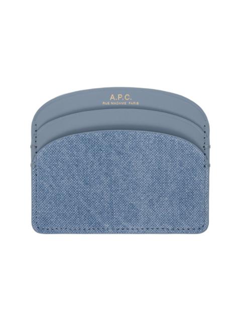 A.P.C. Blue Demi-Lune Card Holder