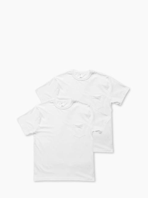 3sixteen 3SIXTEEN PIMA POCKET T-SHIRT 2 PACK WHITE