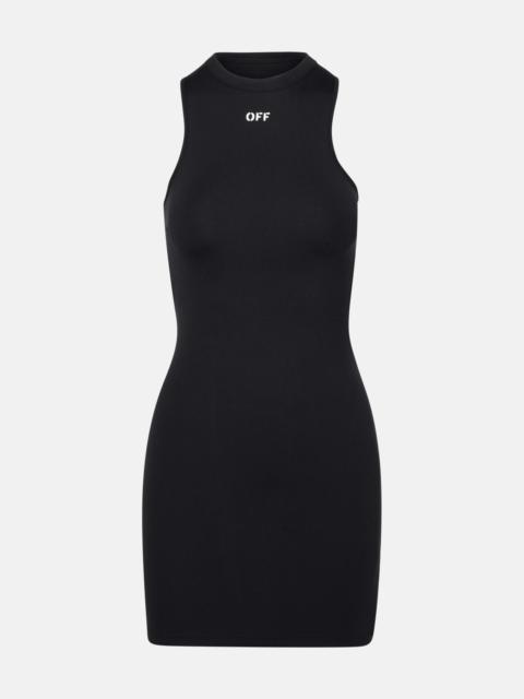 'ROWING' BLACK POLYAMIDE DRESS