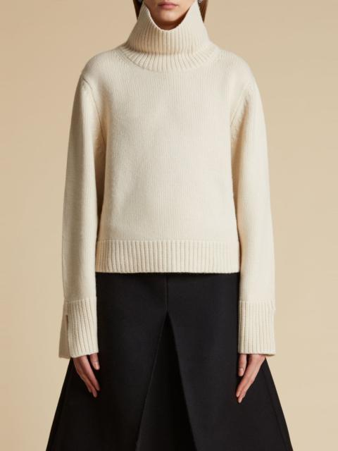 KHAITE The Marion Sweater in Custard