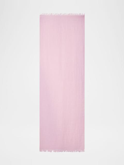 AKRIS Laminated Linen Scarf, 79x28"