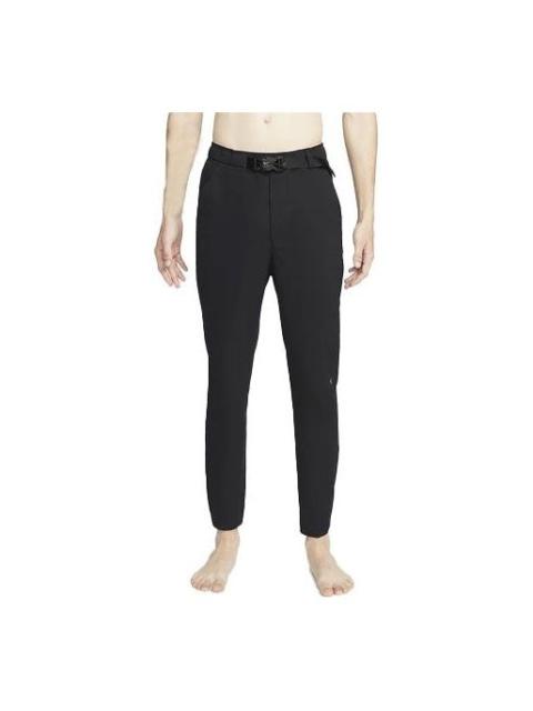 Nike Men's Nike x MMW Crossover SS22 Elastic Waist Solid Color Casual Long Pants/Trousers Autumn Black DD