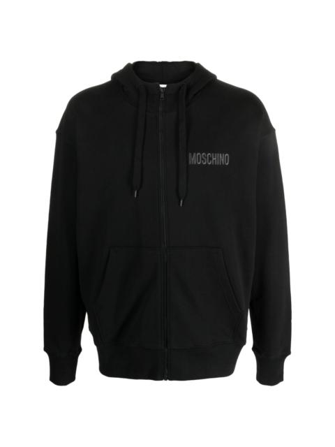 Moschino teddy-print cotton hoodie
