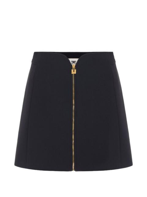 ELISABETTA FRANCHI zip mini skirt