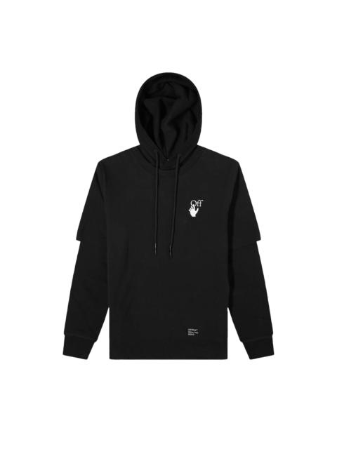 Off-White Caravaggio Arrow DBL Sleeve Hoodie 'Black'