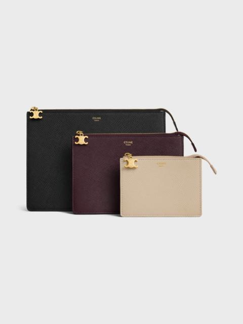 CELINE THREE POUCHES SET IN TRIO GRAINED CALFSKIN