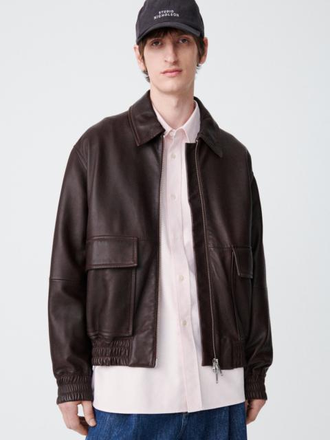 Studio Nicholson Piston Leather Jacket