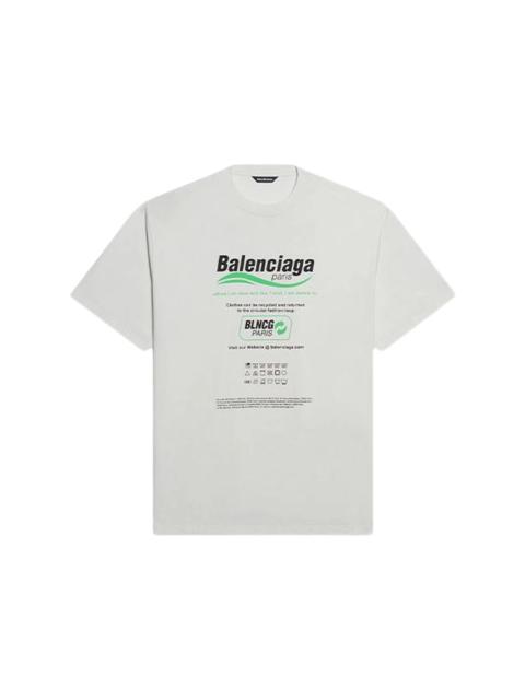 BALENCIAGA Balenciaga Dry Cleaning Boxy Logo Tee White