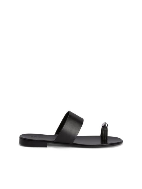 Giuseppe Zanotti Norbert leather slides