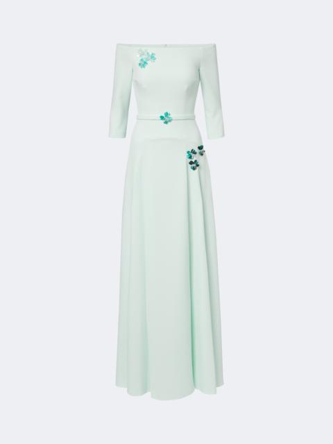 Safiyaa Amadora off-shoulder crêpe gown