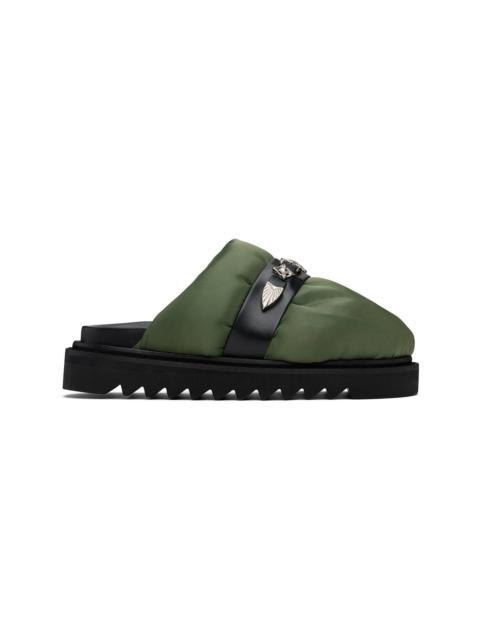TOGA VIRILIS Green Nylon Slippers