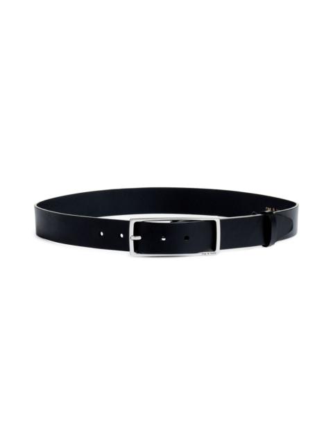 rag & bone rag & bone Rebound Leather Belt in Blk/Silver at Nordstrom