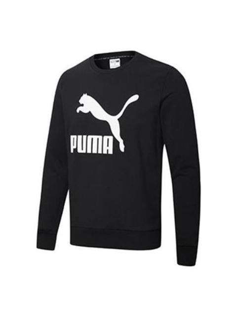 PUMA PUMA Classics Casual Printing Round Neck Black 599296-01