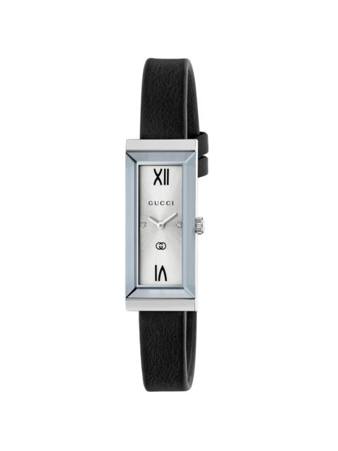 GUCCI Women's G-Frame Stainless Steel & Leather Strap Watch/14MM x 34MM - Black