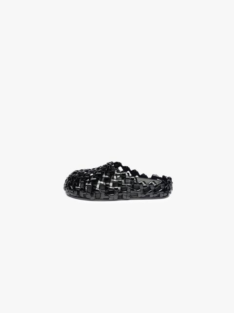 WEAVED CLOG BLACK