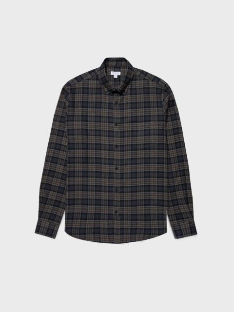 Sunspel Button Down Flannel Shirt