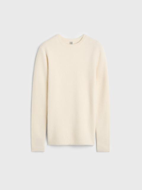 TOTEME Structured crew knit ecru
