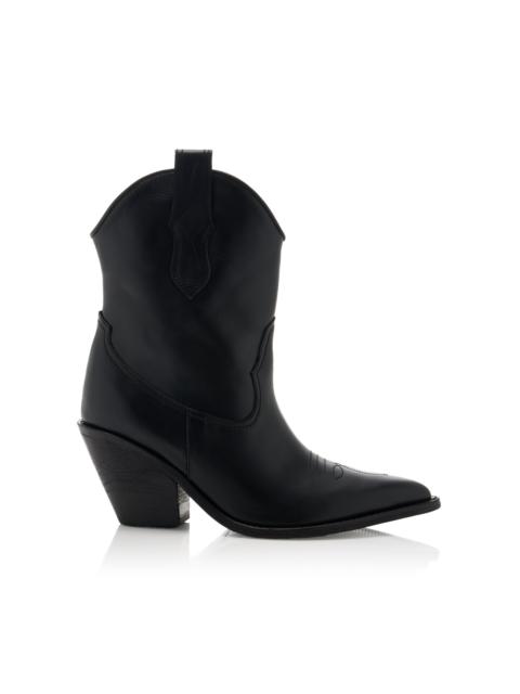 Johanna Ortiz Crescent Fable Leather Boots black