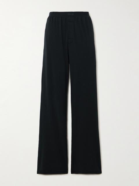 SKIMS Boyfriend Stretch-modal And Cotton-blend Jersey Track Pants