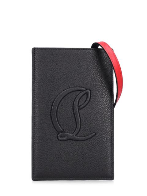 Christian Louboutin By My Side leather phone case w/logo