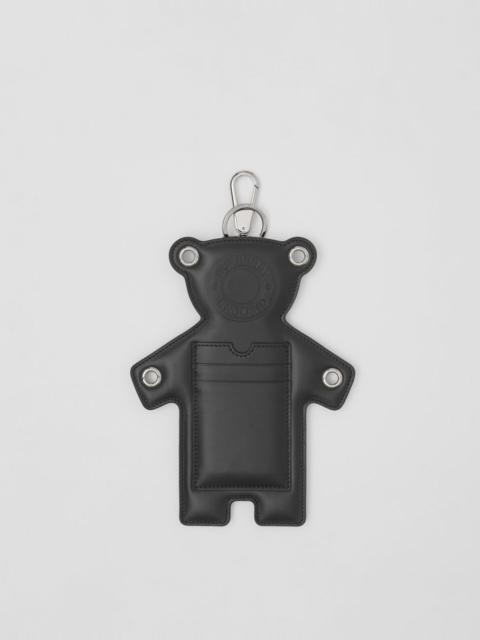 Bear Motif Lambskin Charm