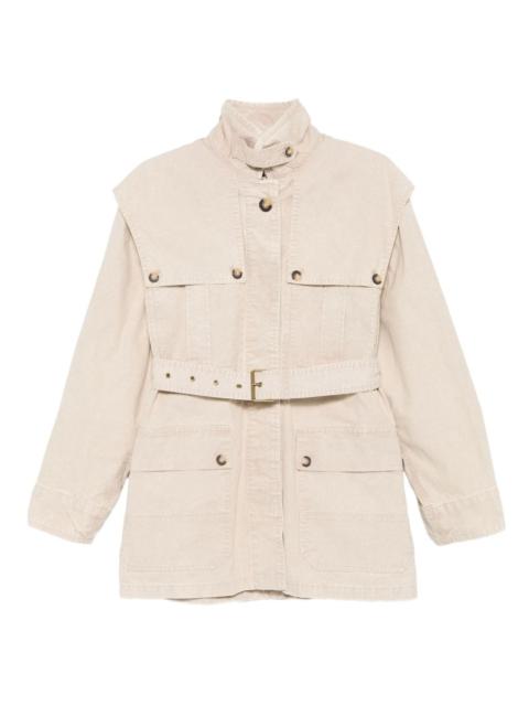 Isabel Marant Étoile belted flap-pocket jacket
