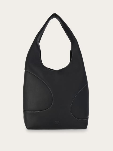 Hobo bag with cut-out detailing