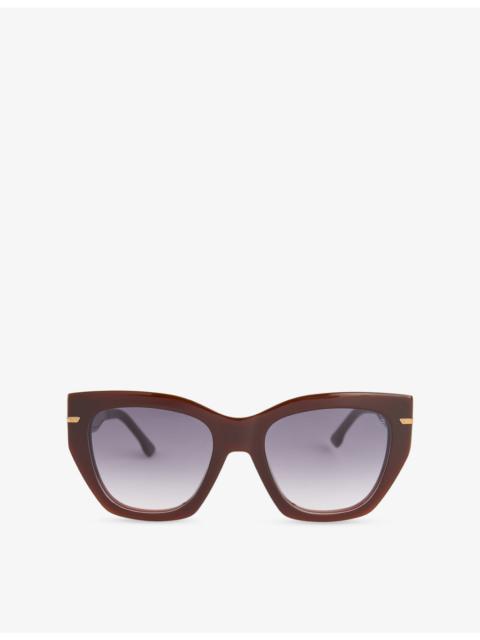 Victoria Beckham Cat Eye-Frame Acetate Sunglasses