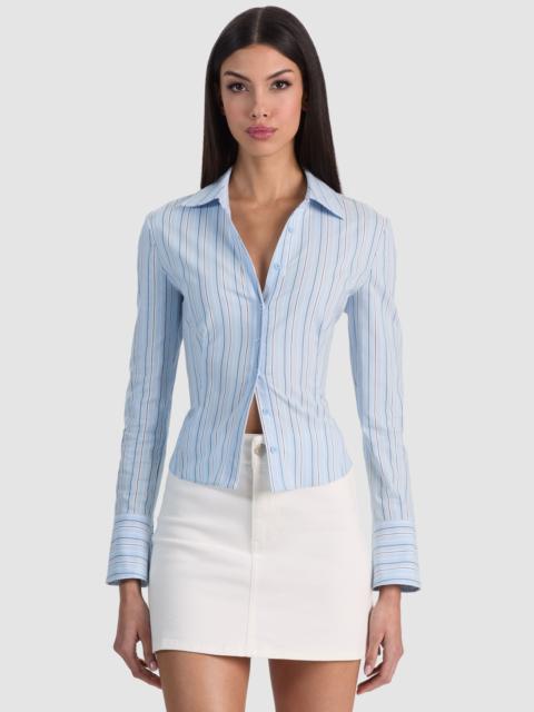 Alice + Olivia FREYA BUTTON DOWN TOP