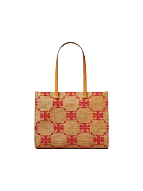 TORY BURCH T Monogram woven tote bag