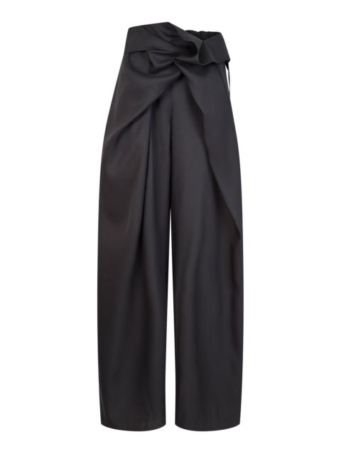 HEIRLOME Manuela Wool-Blend Trousers black