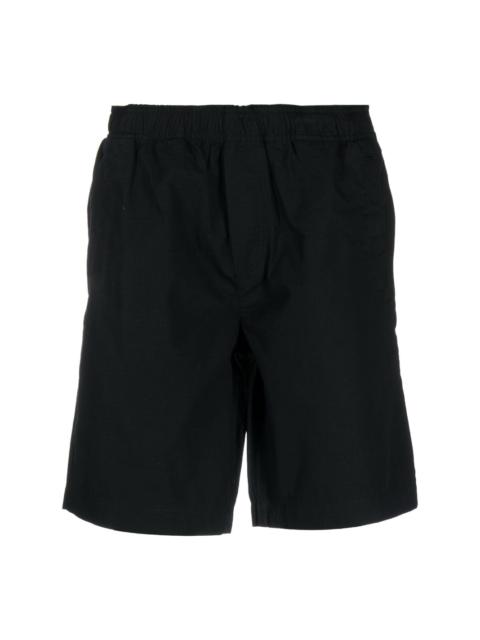elasticated-waistband bermuda shorts