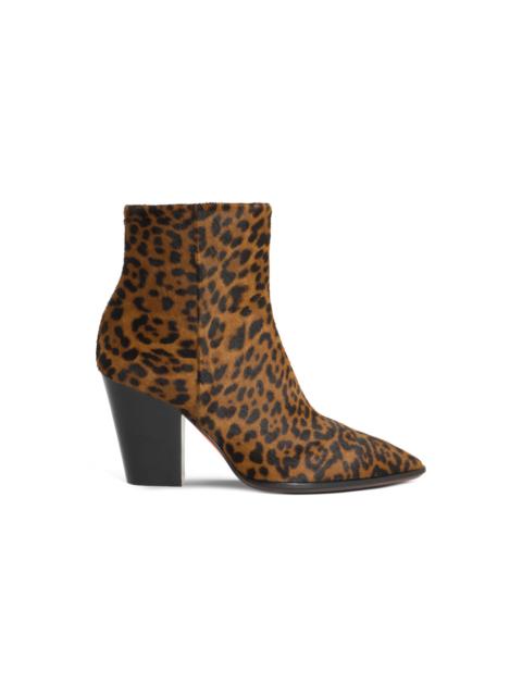 Santoni Women's animal-print cavallino texan ankle boot
