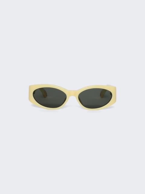 X Jacquemus Ovalo Sunglasses Yellow