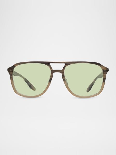 BARTON PERREIRA Gyalis 56mm Navigator Sunglasses