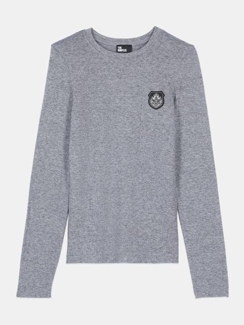 The Kooples LONG SLEEVED PRINTED T-SHIRT