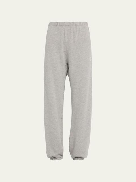 ÉTERNE Classic French Terry Cinched-Cuff Sweatpants