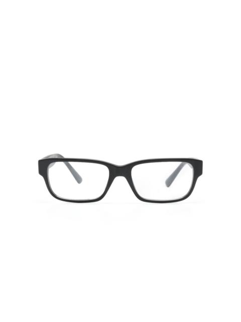 Prada logo-print rectangle-frame glasses