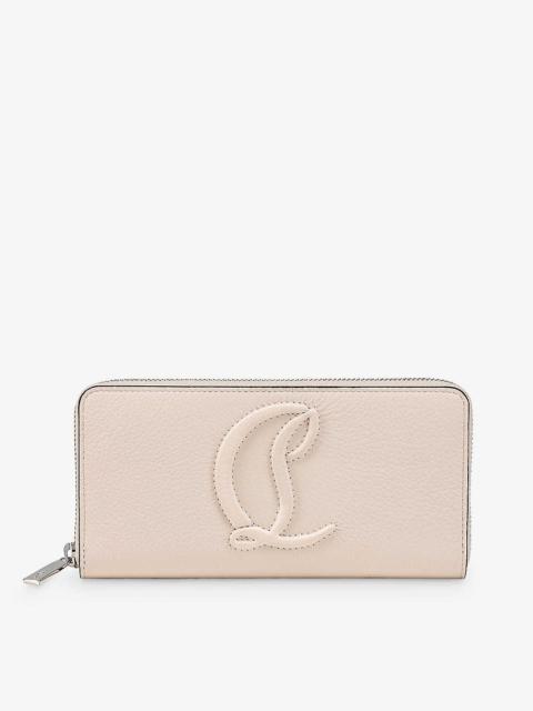 By My Side logo-embossed leather wallet