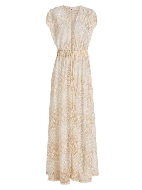 RAMY BROOK Women's Katherine Chevron-Knit Cover-Up Maxi Dress - Sandstone