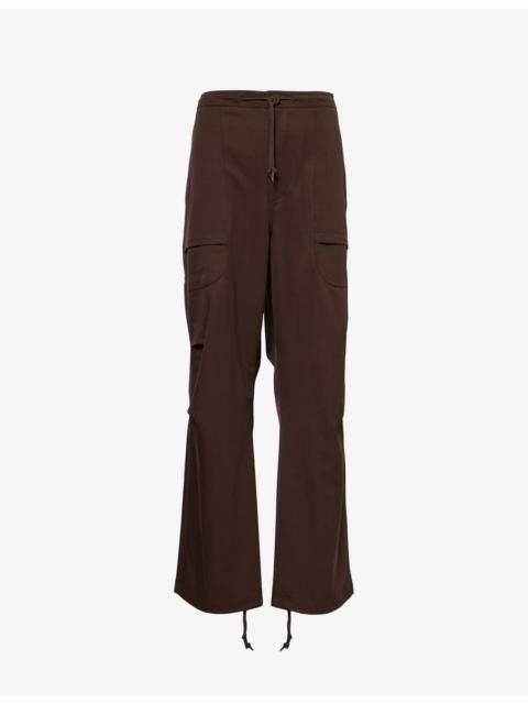 entire studios Barren Wide-Leg Wool Cargo Trousers