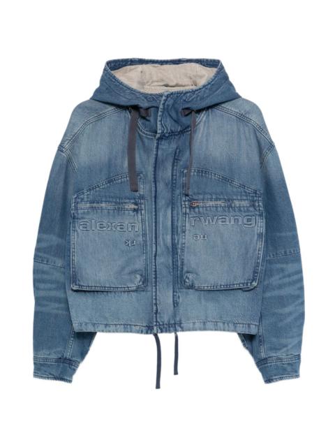 Alexander Wang hooded denim jacket