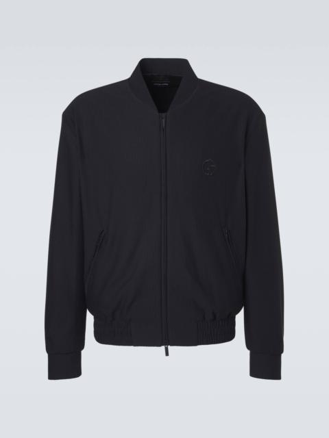 GIORGIO ARMANI Logo blouson jacket