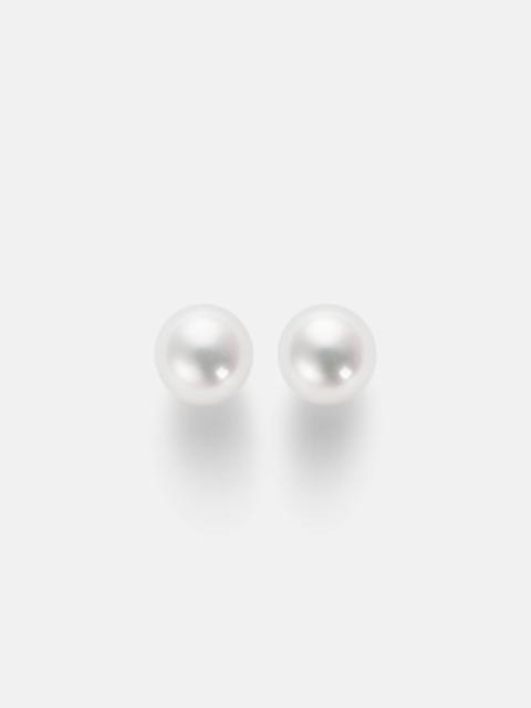 MIKIMOTO 18kt gold earrings with akoya pearls